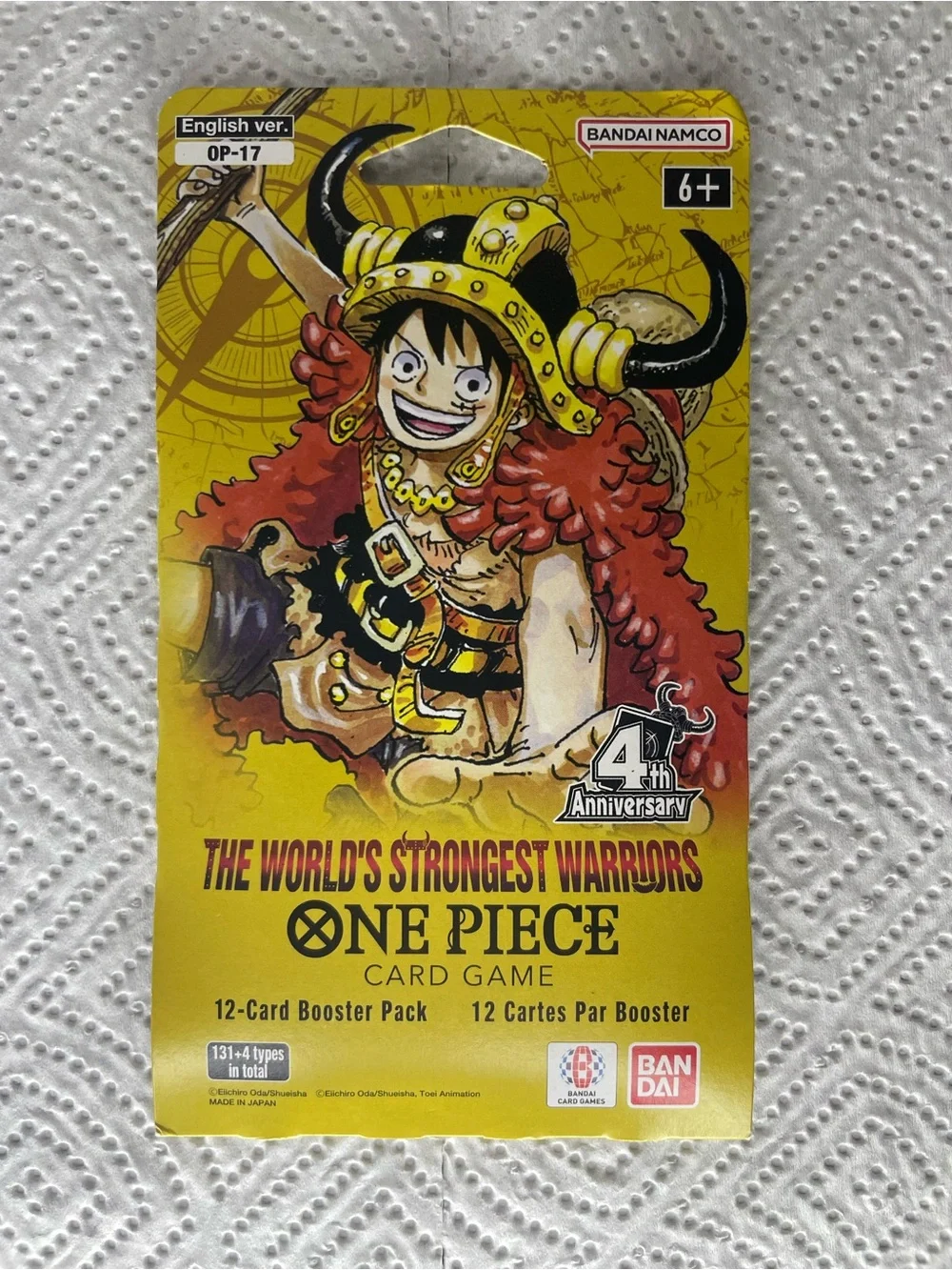 Bandai One Piece Card Game OP-17 The World's Strongest Warriors 12-Card Pack